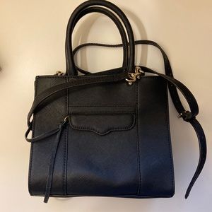Rebecca Minkoff mini bag with clasp and detachable over-the-shoulder strap